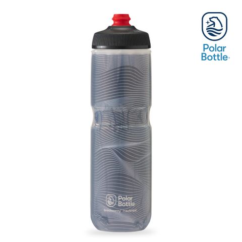 Polar Bottle 24oz 雙層保冷噴射水壺 Jersey Knit 深灰