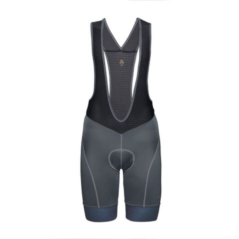 FRONTIER 運動版吊帶男款短褲(天輝灰) NERVE TRAINING Bib Shorts