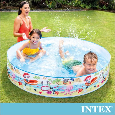 INTEX 免充氣幼童戲水游泳池-直徑152cm (56451)