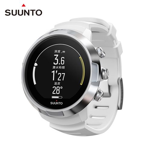 2020 iF 設計獎 獲獎產品SUUNTO D5 時尚白芬蘭製造，操作容易，極具個人風格的潛水電腦錶