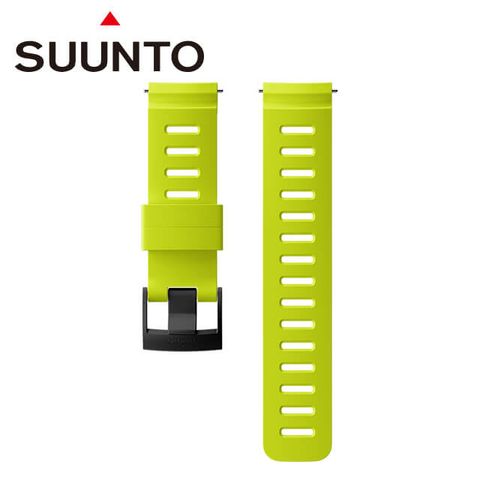 Suunto 24mm【潛水員】 矽膠快拆錶帶 萊姆綠錶帶尺寸 M