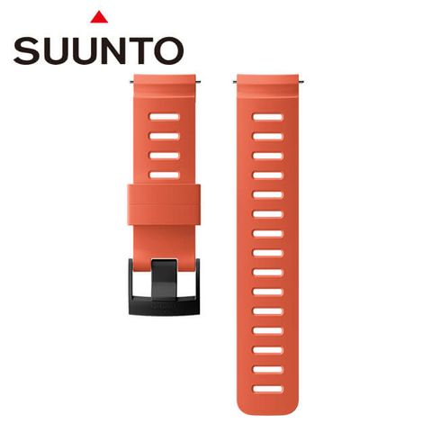 Suunto 24mm【潛水員】 矽膠快拆錶帶 珊瑚紅錶帶尺寸 M