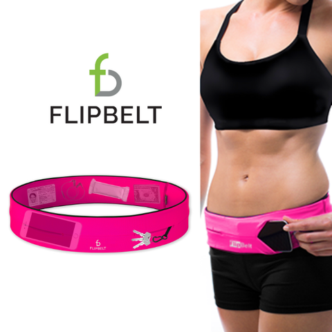 美國 FlipBelt 飛力跑運動腰帶 -桃紅色