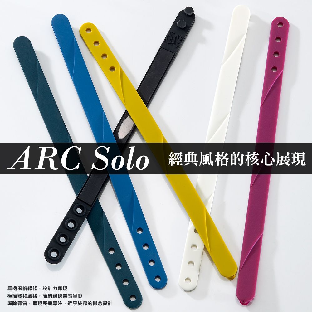 ARC Solo 經典風格的核心展現無機風格線條,設計力顯現極簡幾和風格,簡約線條美感呈獻屏除雜質,呈現完美,近乎純粹的概念設計