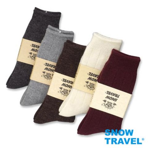 【SNOW TRAVEL】美麗諾羊毛混紡中筒襪AR-24(3件組)
