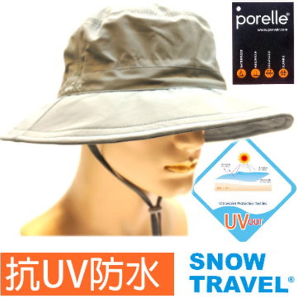 SNOW TRAVEL 雪之旅  抗UV英國軍用porelle防水透氣盤帽AH-25 卡其 與GORE-TEX同級 休閒/釣魚/登山/自行車/健行