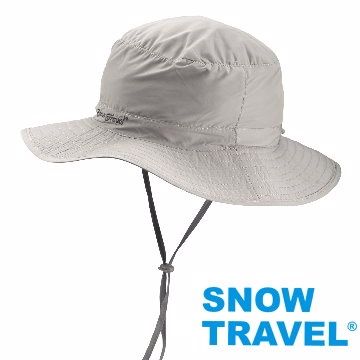 [Snow Travel]抗UV透氣快乾戶外輕量休閒帽AH-23灰(可折疊收納)