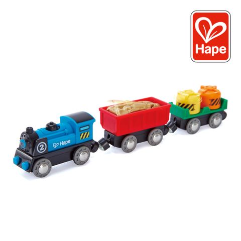 Hape 德國Hape 電力運礦火車組(玩具車/軌道遊戲/家家酒玩具/木製玩具)