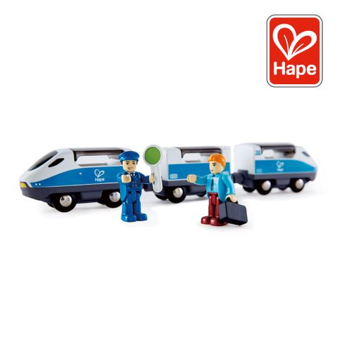 Hape 德國Hape 城市科技列車(7件組/玩具車/軌道遊戲/家家酒玩具/木製玩具)