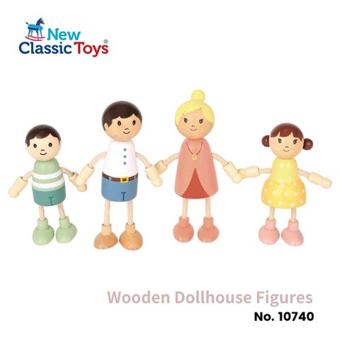 New Classic Toys 木製娃娃屋人偶-10740