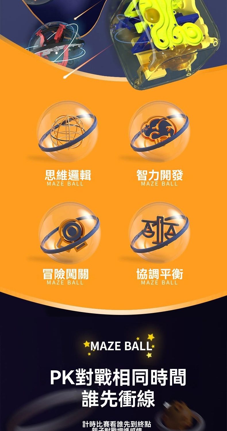 思維邏輯MAZE BALL冒險闖關MAZE BALL智力開發MAZE BALL協調平衡MAZE BALLMAZE BALLPK對戰相同時間誰先衝線計時比賽看誰先到終點