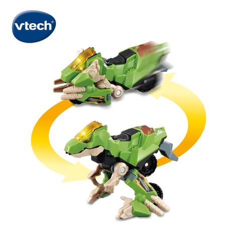 Vtech　聲光變形恐龍車-迅猛龍-班奈特