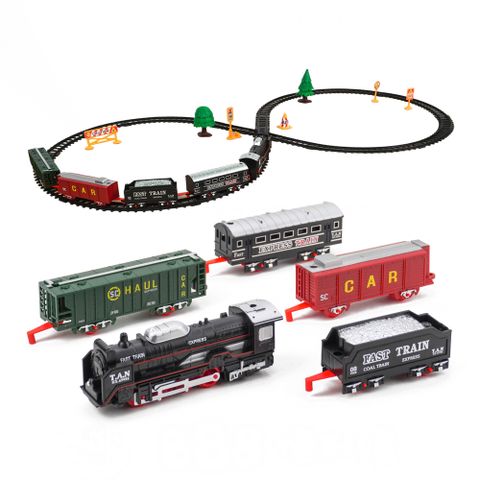 5節式8字軌道電動小火車(91x43公分)(3307)
