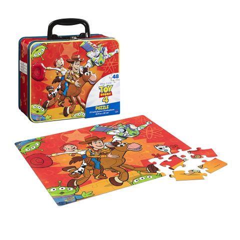 Spin Master 迪士尼 玩具總動員4 手提鐵盒 拼圖