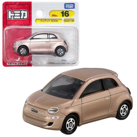 【TOMICA】 汽車世界 多美小汽車 Fiat 500e NO.16