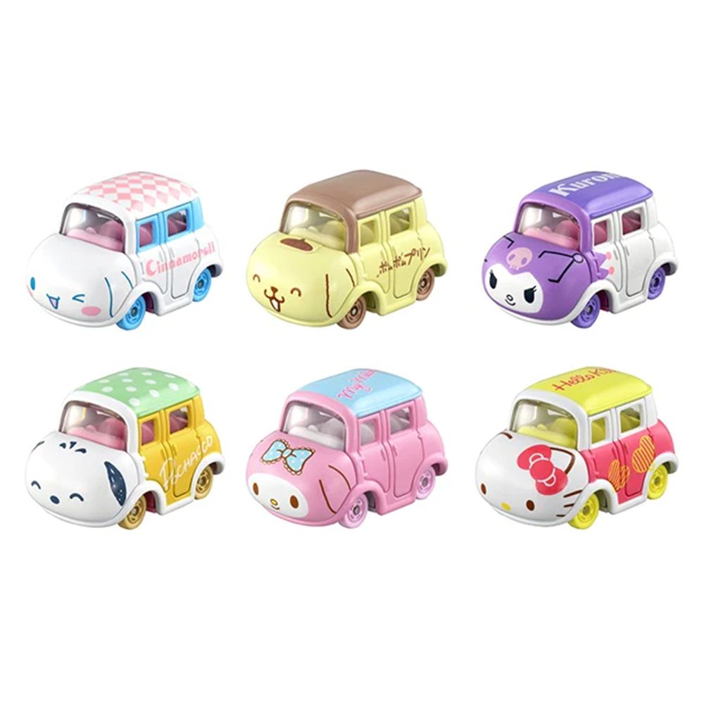 TAKARA TOMY TOMICA Dream TOMICA 三麗鷗家族小汽車抽抽樂第三彈 (一盒六入)