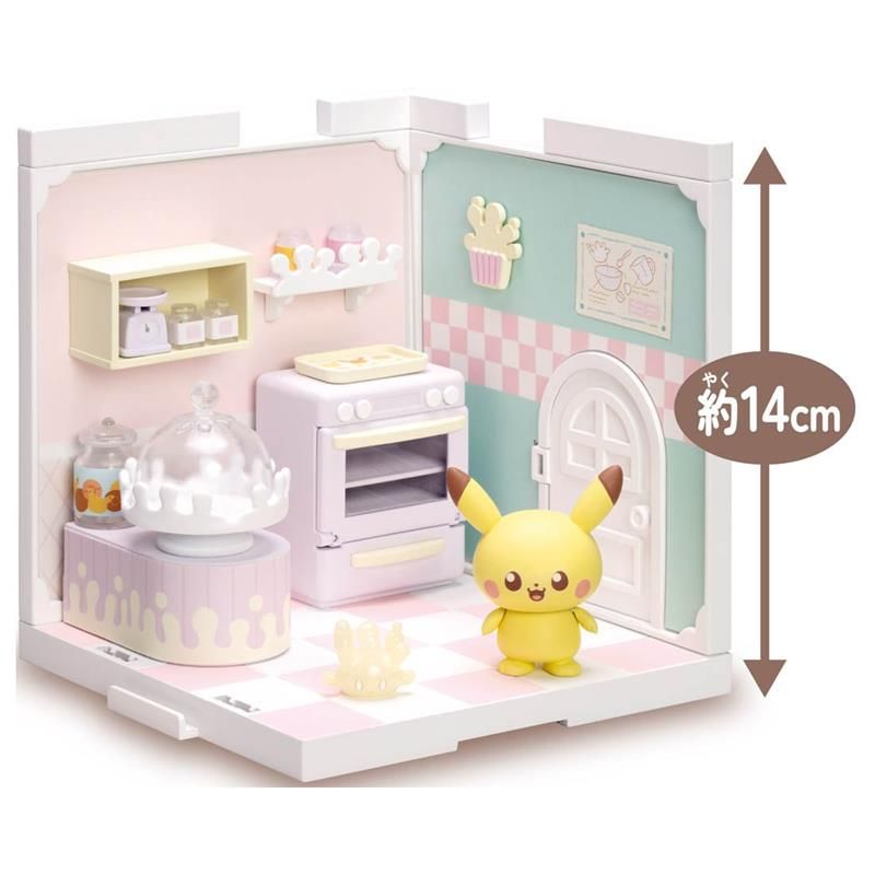 TOMICA 【TAKARA TOMY】 Pokepeace House 寶可夢小屋 廚房 小仙奶皮卡丘 場景盒玩 組合屋