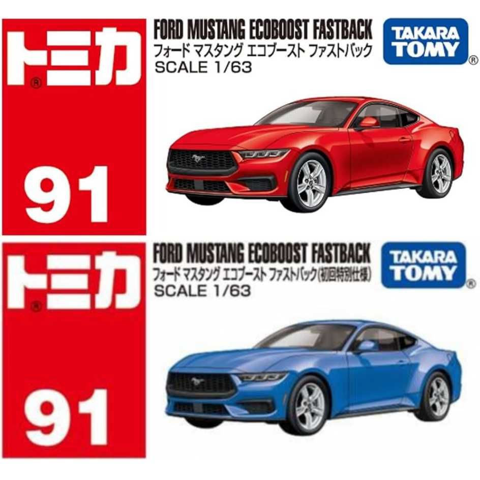 TAKARA TOMY 多美小汽車TOMICA #91 福特野馬MUSTANG 一般+初回