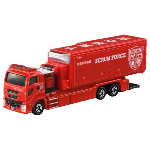 TAKARA TOMY 多美小汽車 TOMICA #121 市原市消防車 日本 千葉 消防車 拖車