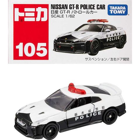TAKARA TOMY 多美小汽車 TOMICA #105 日產 GT-R POLICE CAR 栃木縣警車