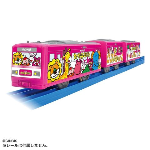 TAKARA TOMY 多美列車 鐵道王國 PLARAIL ES Tabekko 動物粉色列車