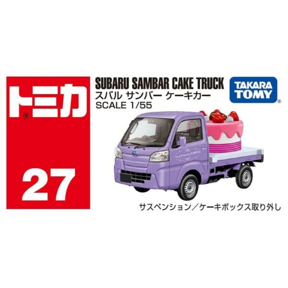 TOMICA  No.027 速霸陸SAMBAR CAKE TRUCK TM027A6