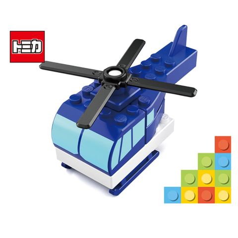 日本TOMICA 多美積木 直升機 TW90270