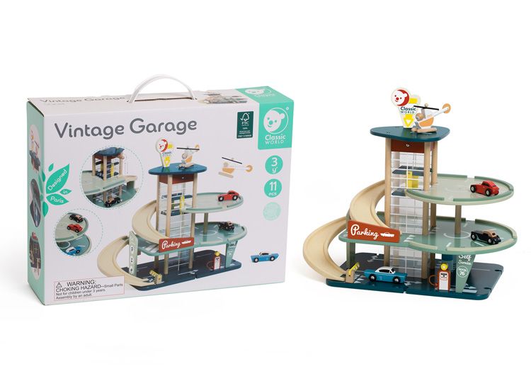 Vintage GarageDesigned WARNINGCHOKING HAZARD-  11ClassicWORLDParking