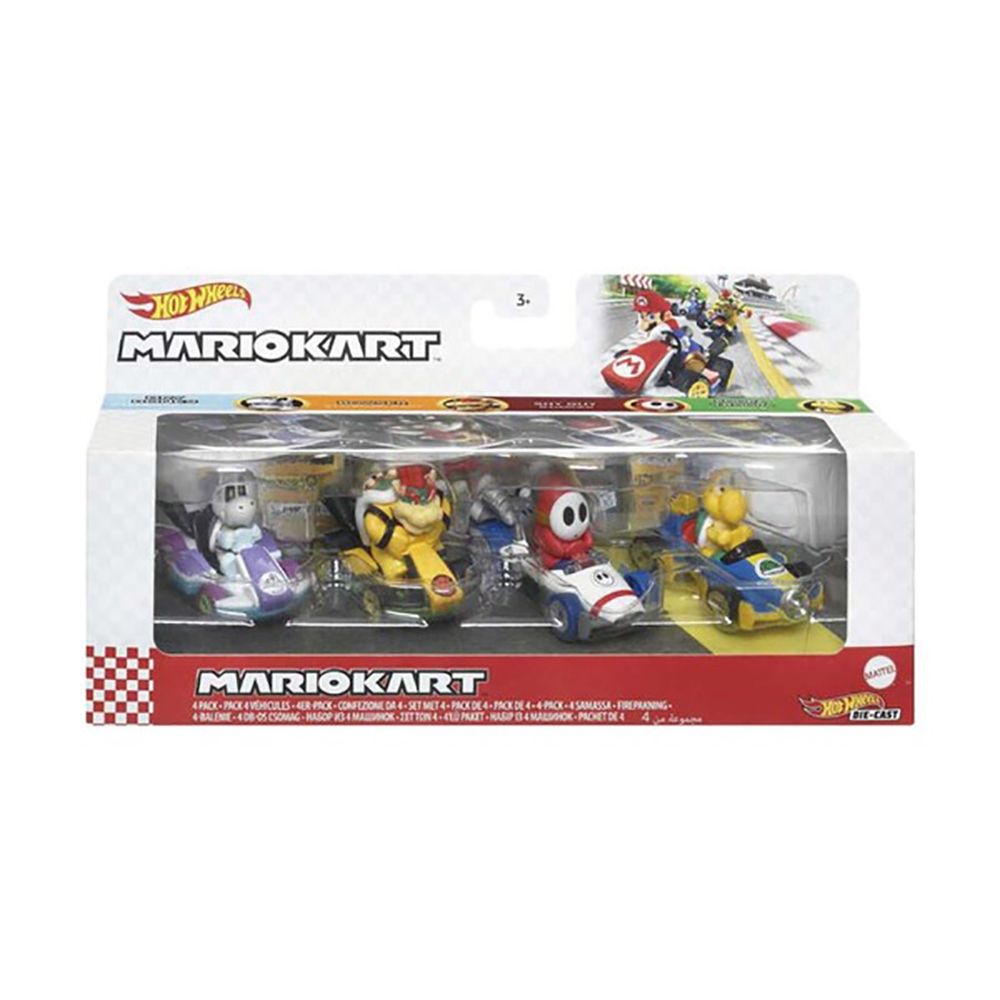 MATTEL 美泰兒 風火輪Mario Kart  4部車(隨機出貨)