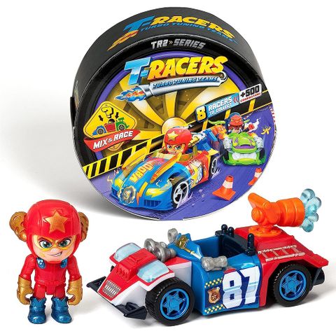 《 T-RACERS 》迷你飛車隊 單車組 W2(隨機出貨)