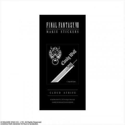 Final FANTASY VII 系列 金屬貼紙 克勞德 史特萊夫