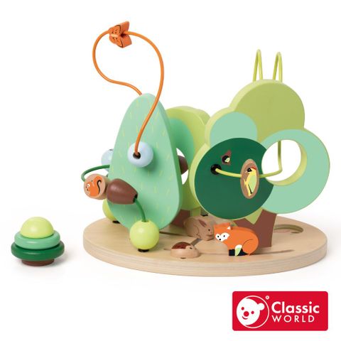 【德國 classic world 客來喜經典木玩】森林體驗撥珠《20199》