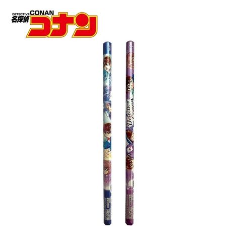 【日本正版】名偵探柯南 B鉛筆 2入組 日本製 鉛筆 六角鉛筆 怪盜基德 灰原哀 工藤新一 - 455341