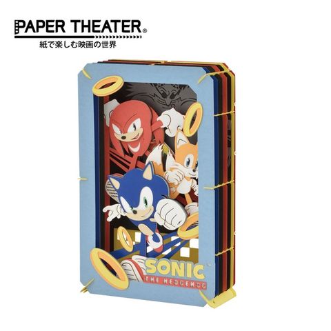 【日本正版】紙劇場 音速小子 紙雕模型 紙模型 立體模型 塔爾斯 納克 PAPER THEATER - 518318