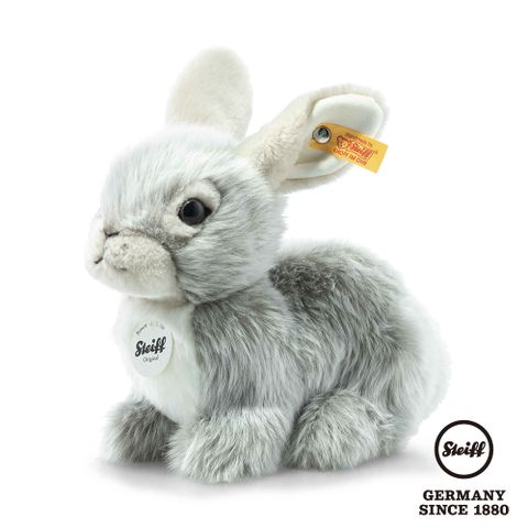 STEIFF德國金耳釦泰迪熊 Dormili rabbit 多米利兔 21cm (動物王國_黃標)