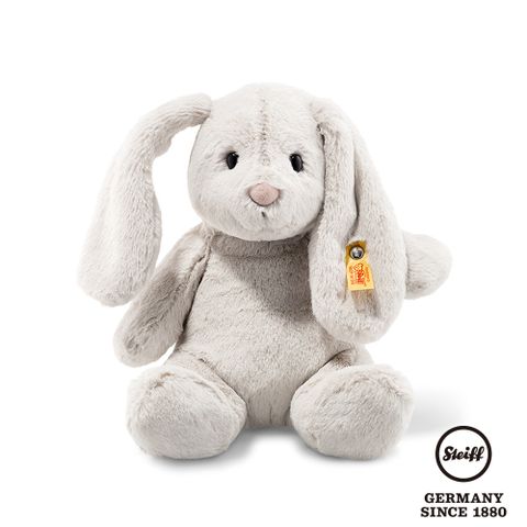 STEIFF 金耳釦泰迪熊 德國 - Hoppie Rabbit 兔子28cm (動物王國_黃標)