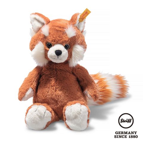 STEIFF德國金耳釦泰迪熊 - Benji red panda 小熊貓 (動物王國_黃標)