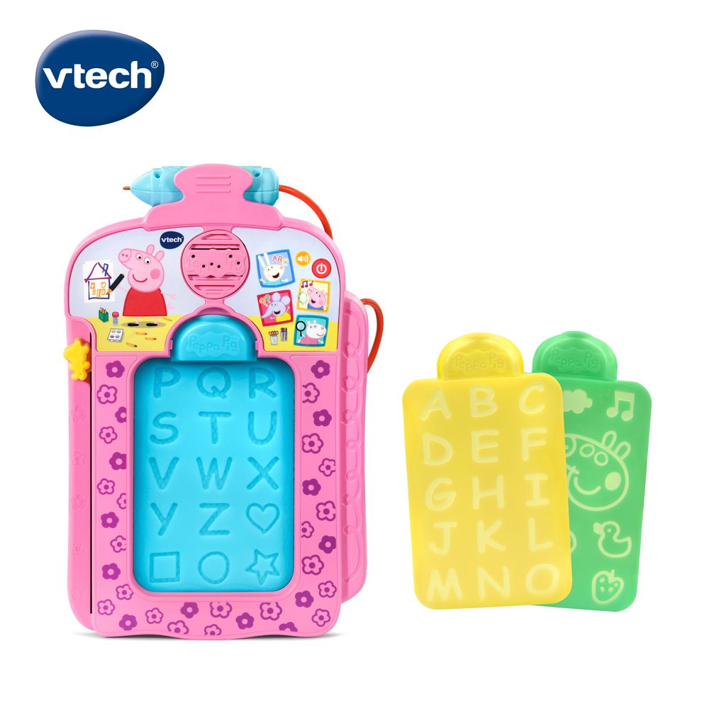 Vtech 　粉紅豬小妹-音樂字母感應學習畫板  英文母語式互動學習 提供孩子歡樂成長學習玩具