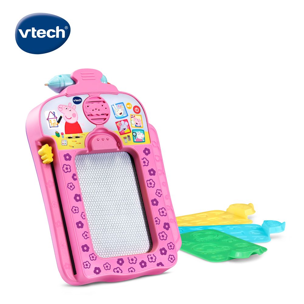 Vtech 　粉紅豬小妹-音樂字母感應學習畫板  英文母語式互動學習 提供孩子歡樂成長學習玩具