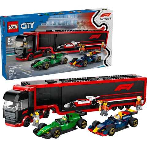 LEGO 樂高 60445 202501 城市系列 - F1 卡車和 RB20 與 AMR24 F1 汽車