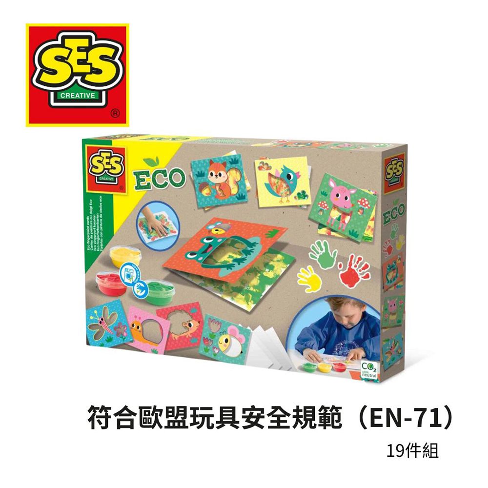 SES  幼兒DIY系列 手掌畫動物生態卡-24925