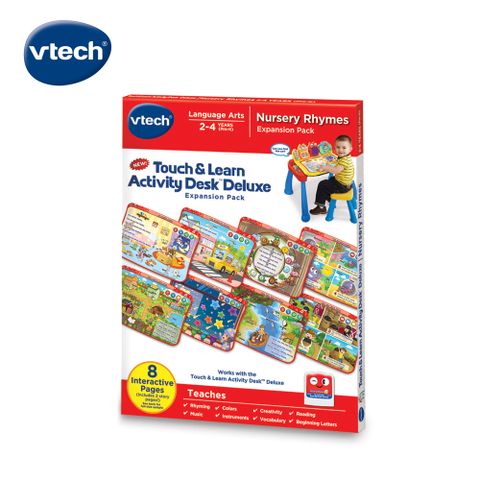 Vtech　互動學習點讀桌圖鑑套卡組-啟蒙童謠組曲(2-4Y)