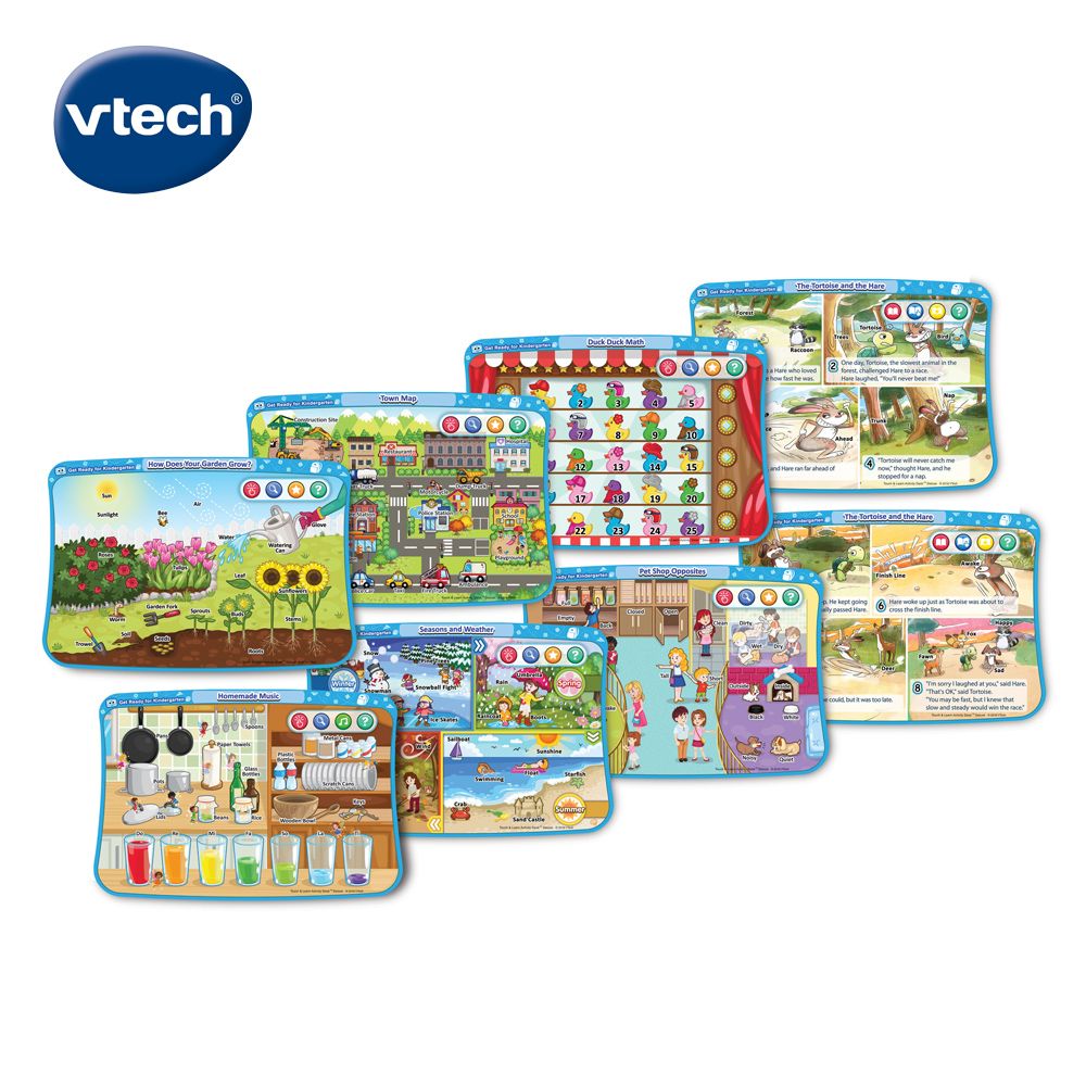 Vtech 　互動學習點讀桌圖鑑套卡組-幼兒園入學啟蒙(3-5Y)需搭配點讀桌使用