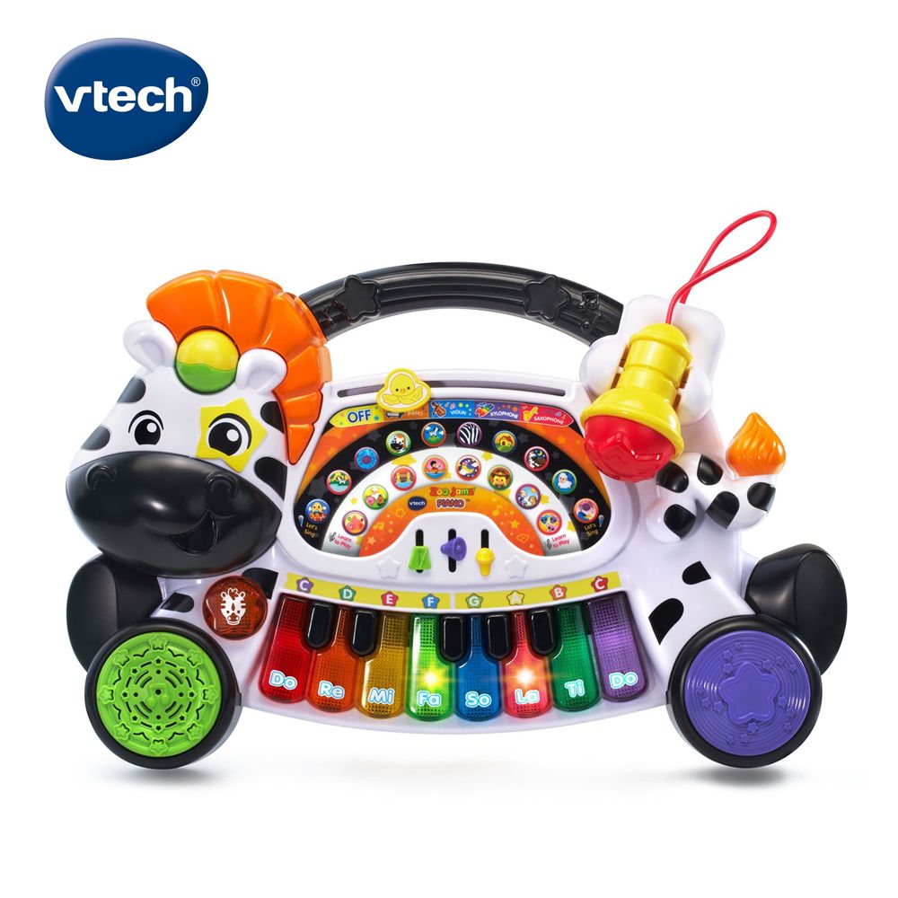 Vtech 　多功能搖滾斑馬DJ鋼琴 母語式英語學習 音樂創作小才子