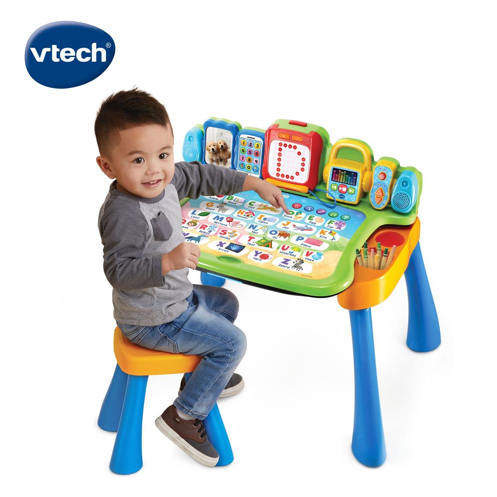 Vtech  4合1多功能互動學習點讀桌椅組超高CP值聽說讀寫可擴充的英語學習主題