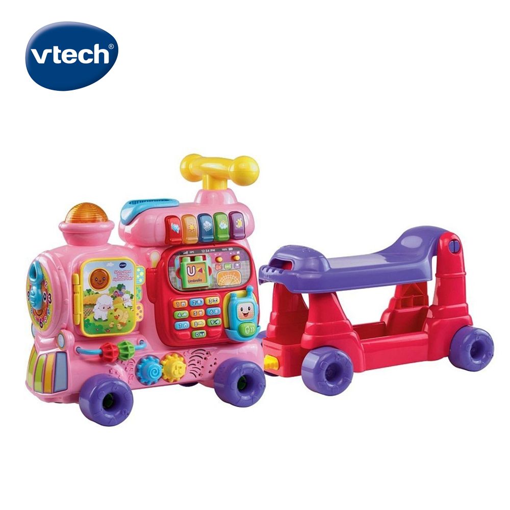 Vtech 　4合1智慧積木學習車-淑女粉超高CP值正版代理商公司貨