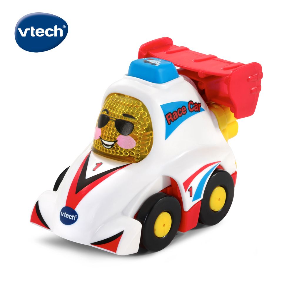 Vtech 　嘟嘟聲光互動車-賽車 多功能多玩法全方位學習