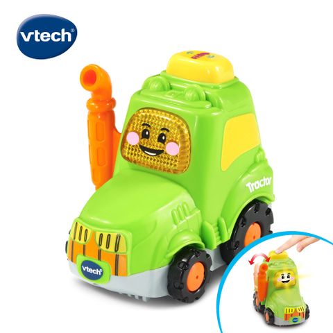 Vtech 　嘟嘟聲光互動車-拖拉機 多功能多玩法全方位學習