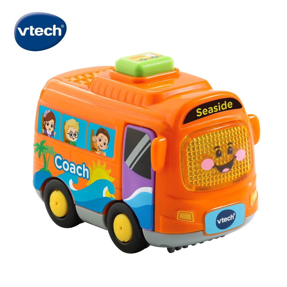 Vtech 　嘟嘟聲光互動車-巴士 多功能多玩法全方位學習