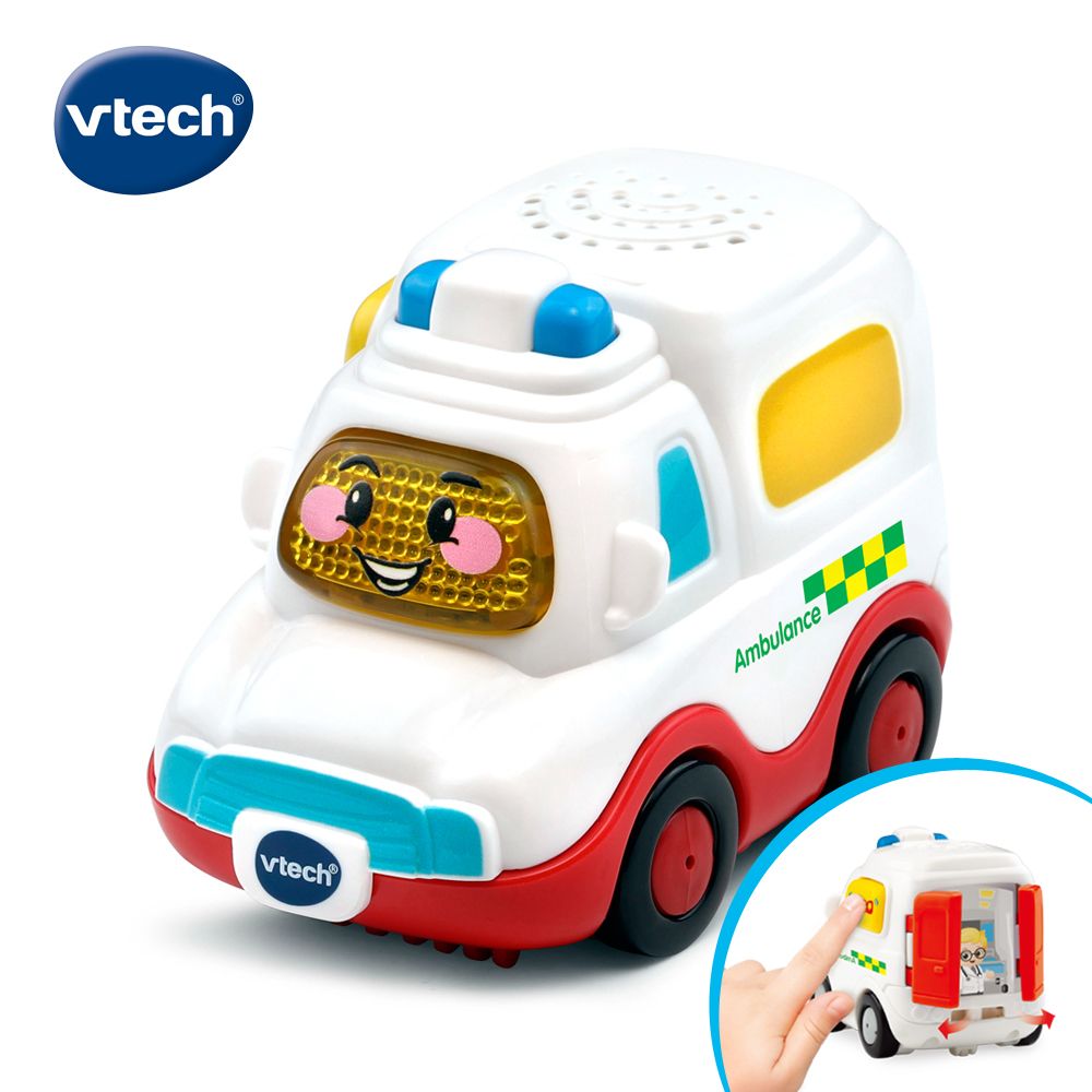 Vtech 　嘟嘟聲光互動車-救護車 多功能多玩法全方位學習